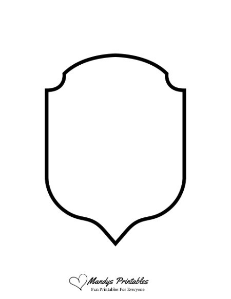 blank family crest shield