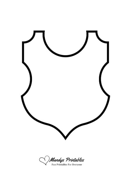 blank family crest shield