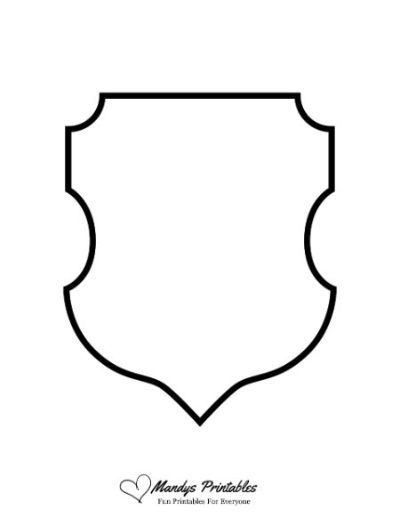 blank family crest shield