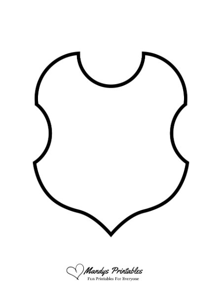 blank family crest shield