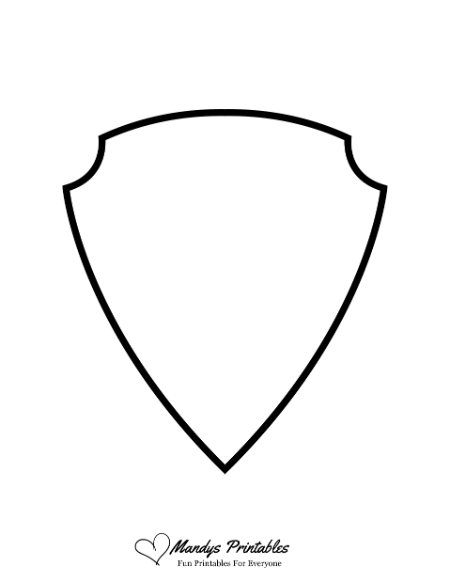 template for a shield