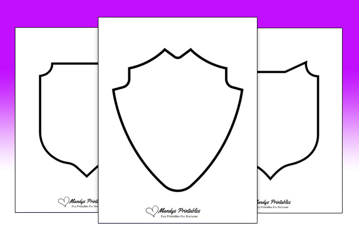 Blank Shield Templates