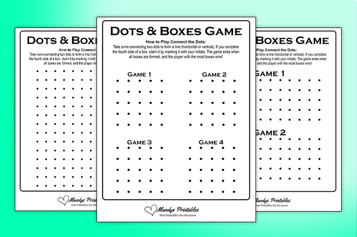 Printable Dots and Boxes Game