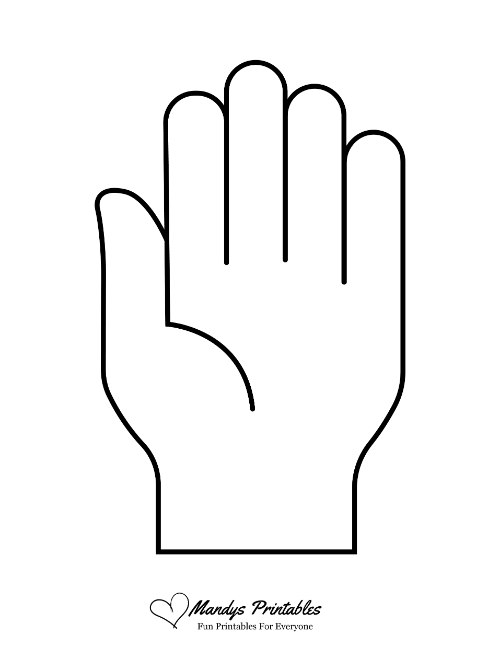 a black and white hand