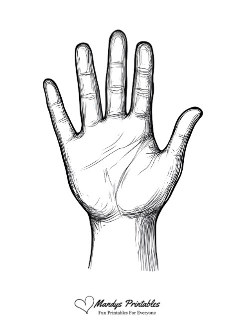 a hand with fingers extended