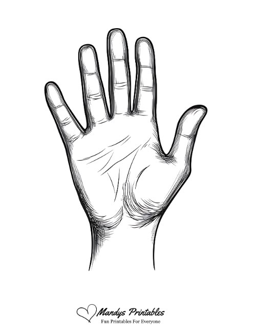 a hand with fingers extended