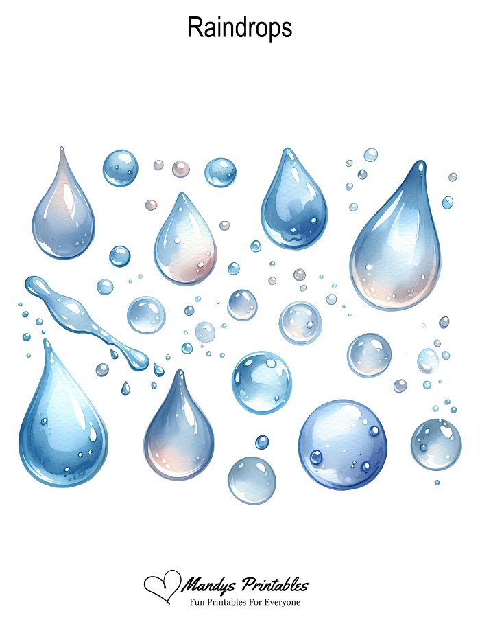 raindrop clipart