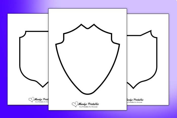 Blank Shield Templates