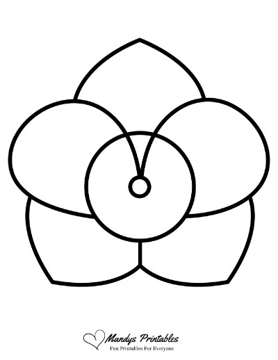 flower template free printable