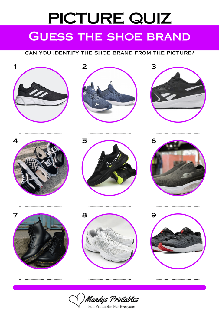 guess shoe brand quiz