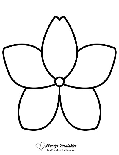 simple flower template