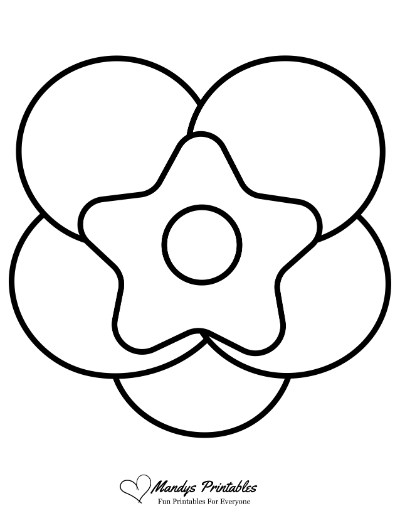 simple flower template