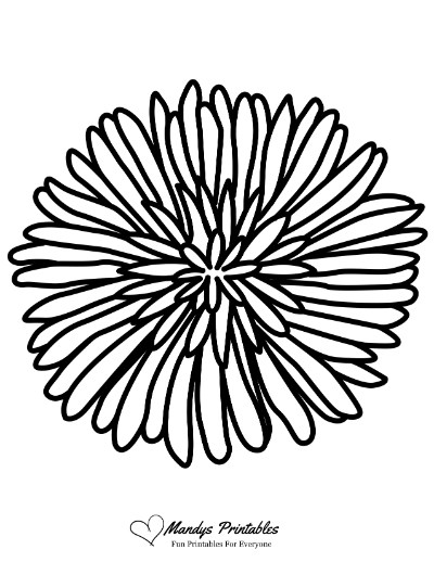 simple flower template