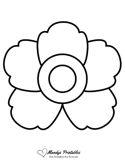 printable flower stencil