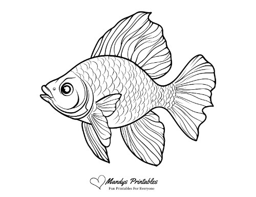 free fish printable template