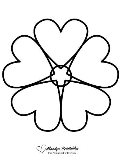 printable flower stencil