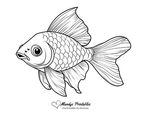 free fish printable template