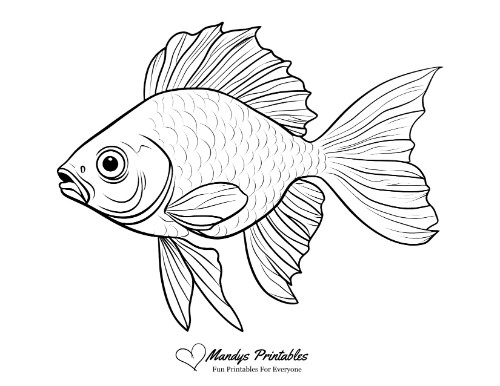 free fish printable template