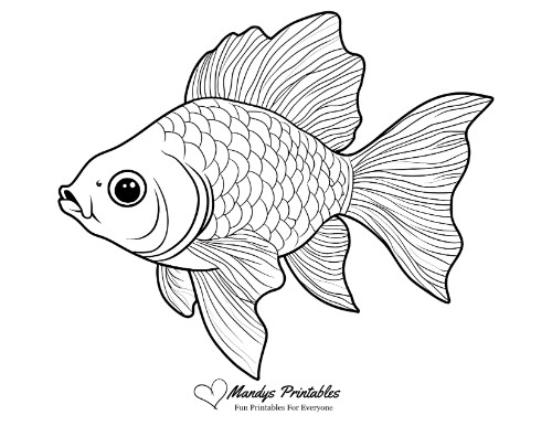 free fish printable template