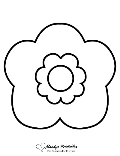 free printable flower stencil templates