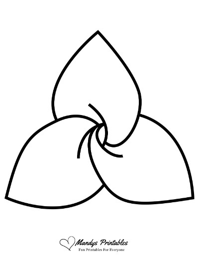 blank flower template