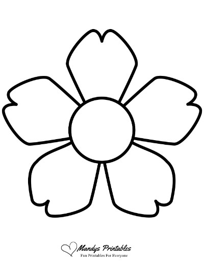 free printable flower template