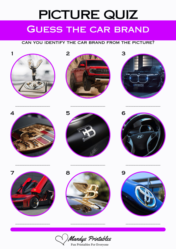 guess car brand quiz