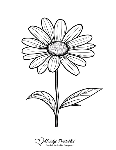 Daisy Outline Template