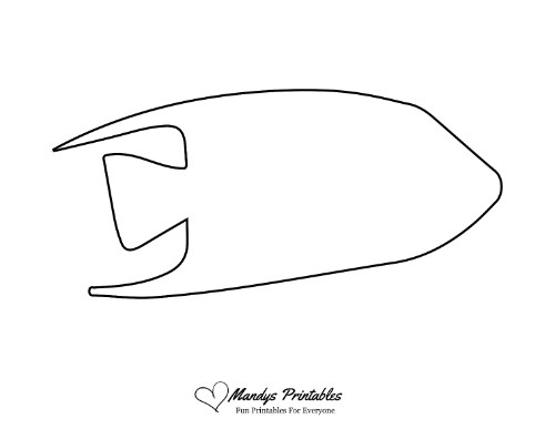 outline of a fish template