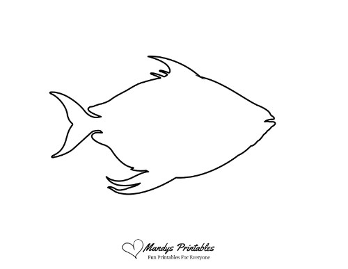 simple fish outline