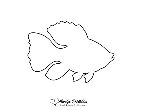 simple fish outline