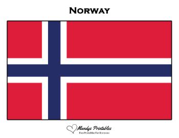 Printable norway Flag