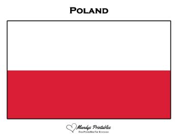 Printable poland Flag