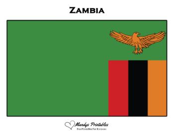 Printable Zimbabwe Flag