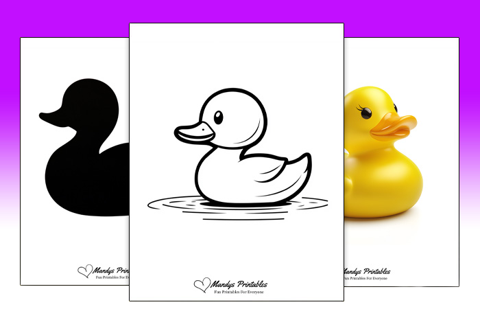 Rubber Duck Outline Templates