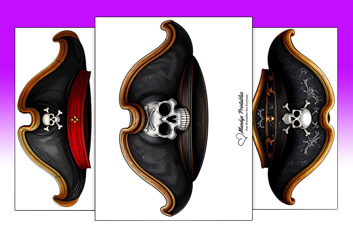 printable pirate hat templates