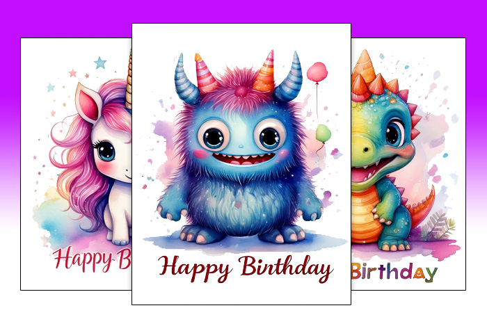 printable birthday cards for kids