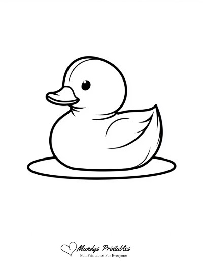 rubber duck outline