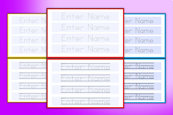 Trace Your Name Worksheets