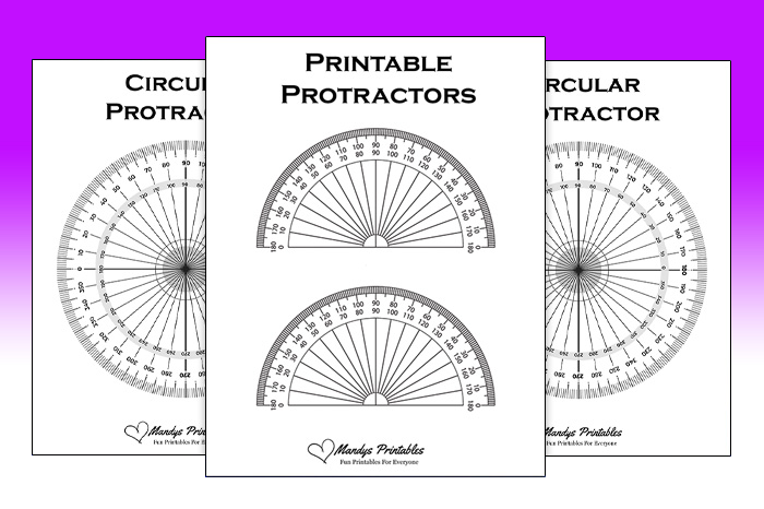Printable Protractors