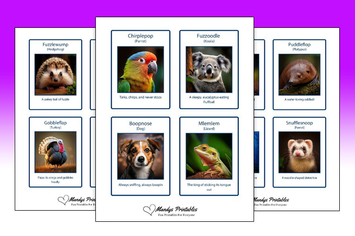 silly animal names
