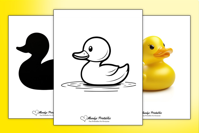 Rubber Duck Outline Templates