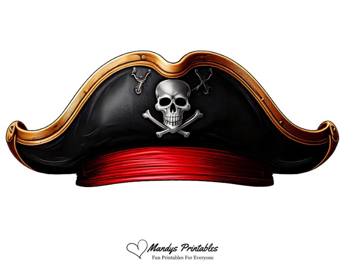 pirates hat template