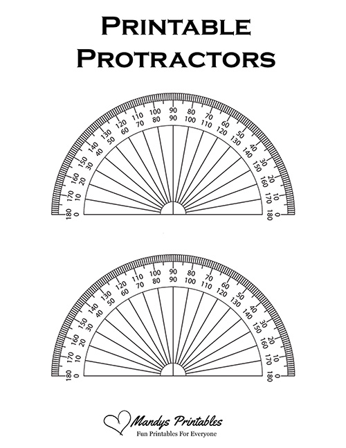 Printable Protractor pdf