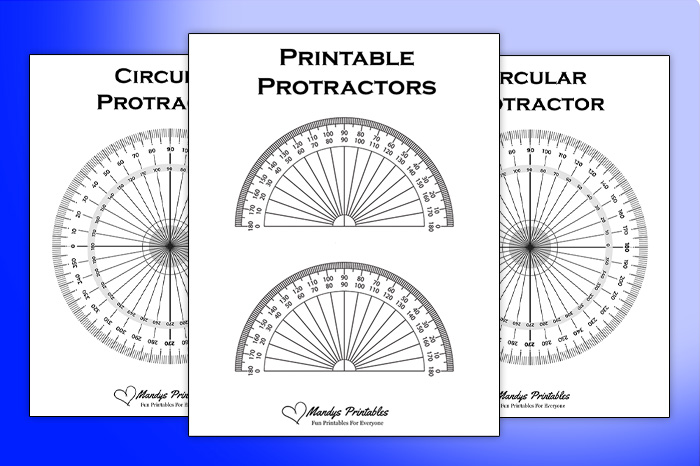 Printable Protractors