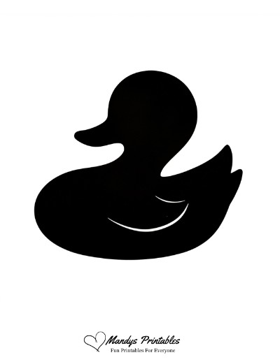 rubber duck silhouette clip art