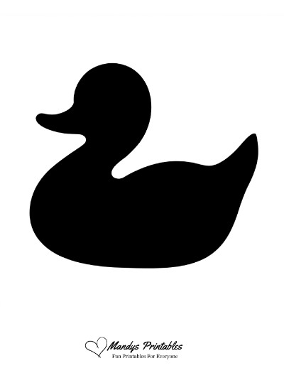 rubber duck silhouette clip art