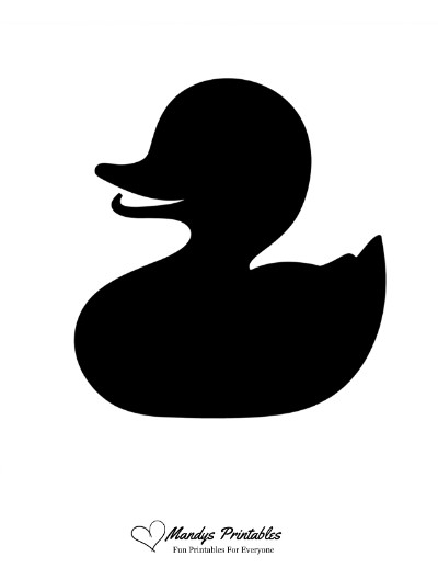 rubber duck silhouette clip art