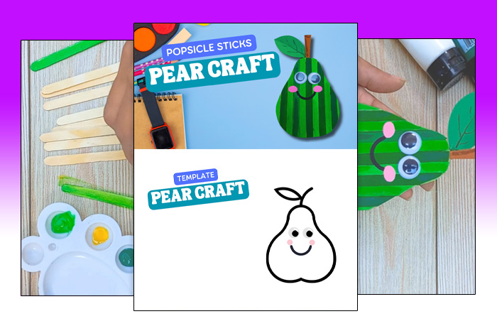 pear craft for kids