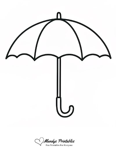 printable umbrella templates